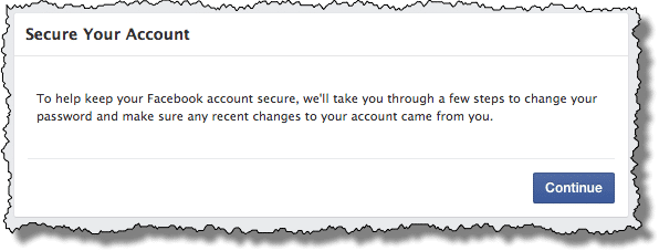 Facebook Secure Your Account