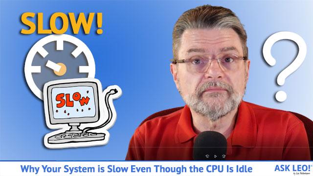 What does an idle CPU do?