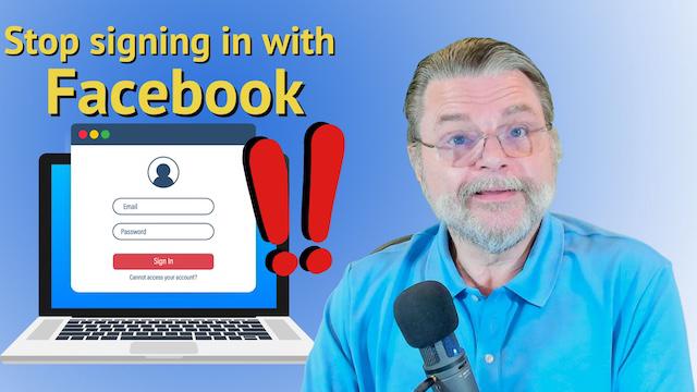 Should I Log In With Facebook? - Ask Leo!