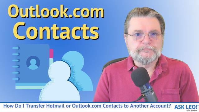 How To Import Contacts To Outlook.com (former Hotmail)