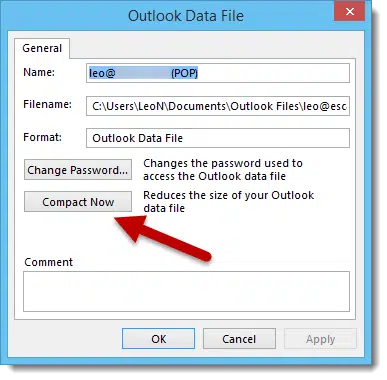 Outlook Compact Now