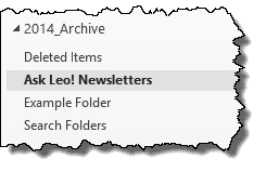 Outlook Example Folders