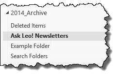 Outlook Example Folders