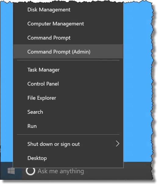 Command Prompt (Admin)