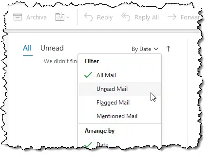 Filter in Microsoft Office Outlook