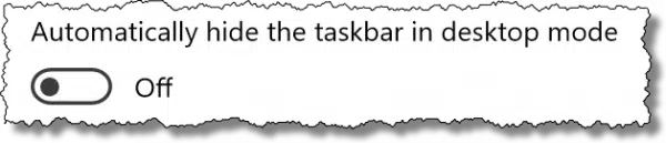 Hide the taskbar