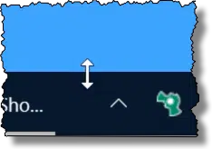 Taskbar Resize Icon