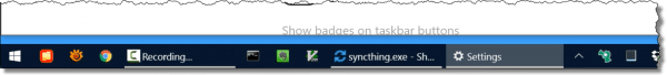 Small taskbar buttons