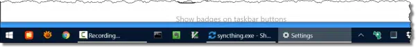 Small taskbar buttons