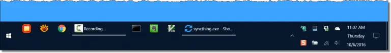 Twice as high taskbar