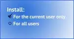 Install: Current User or All?