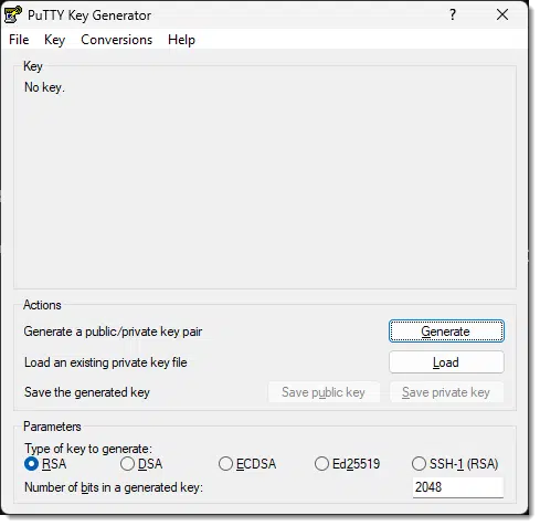 PuTTYgen