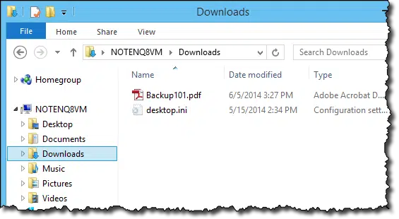 PDF File in File Explorer