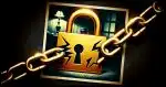 Padlock over picture