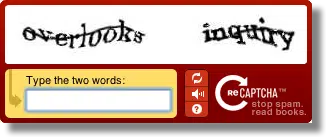 Distorted Words CAPTCHA