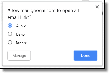 Allow Gmail to open email