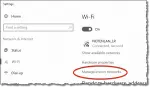 Manage Known Networks