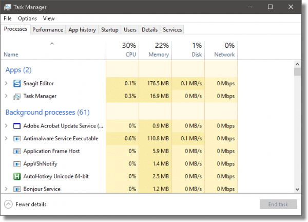 Task Manager - More Details