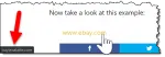 An example of hovering a mouse pointer