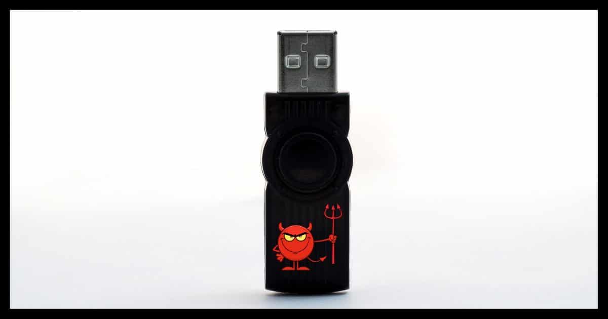 An evil USB thumbdrive.