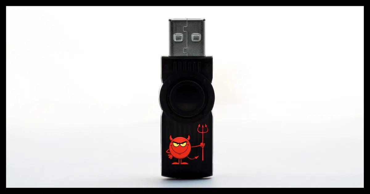 An evil USB thumbdrive.