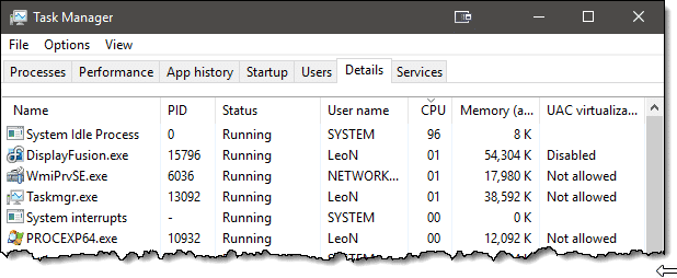 System Idle Process in Task Manager