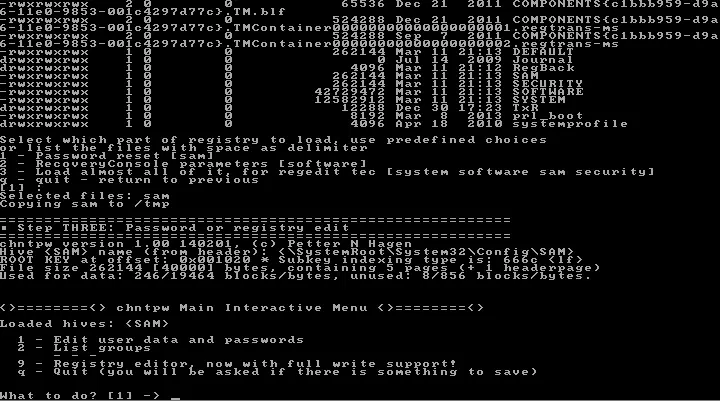 Password Reset Actions