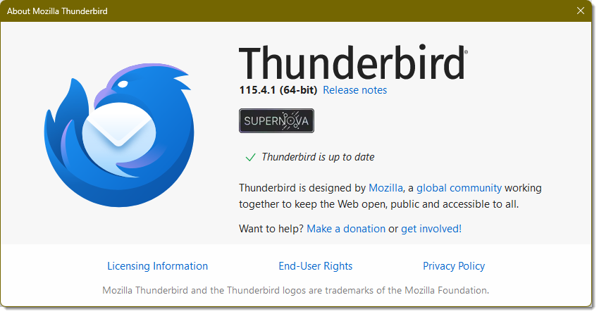 About Thunderbird