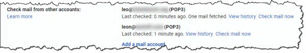 Gmail "Check mail from other accounts"
