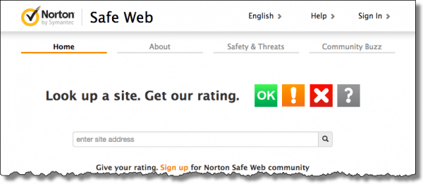 Norton Safeweb