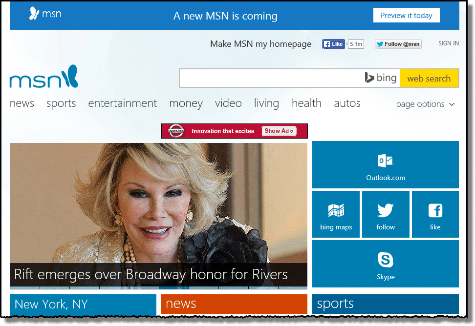 Microsoft brings the dark theme option on MSN Money and Sports to