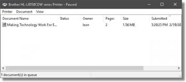 Print Queue
