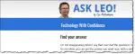 A portion of Internet Explorer showing Ask Leo! after pressing F11.