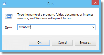Run... eventvwr