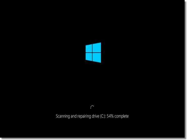 CHKDSK Progress in WIndows 8