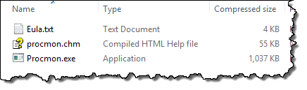 Process Monitor Files