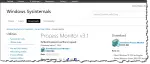 Process Monitor Download Page