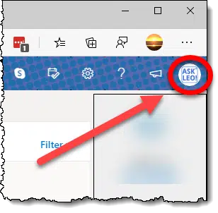 Outlook.com profile icon