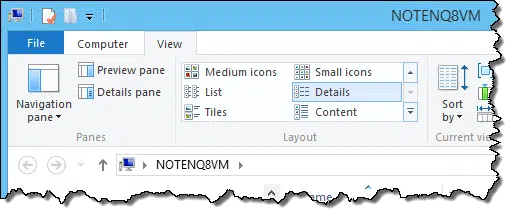 File Explorer View Details