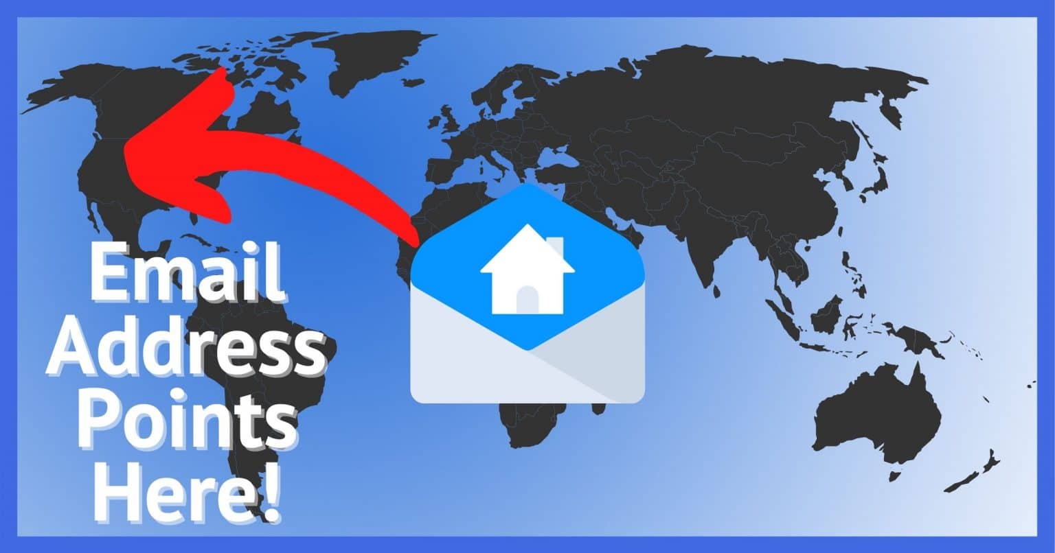 how to check email address location