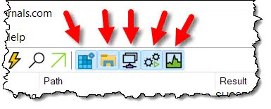 Process Monitor Filter Buttons