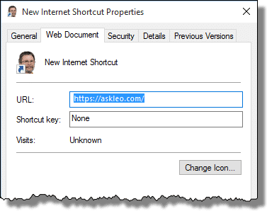 Shortcut Properties