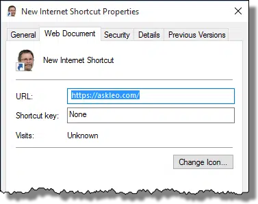 Shortcut Properties