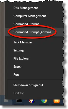 Command Prompt (Admin)