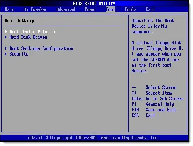 BIOS Boot Options