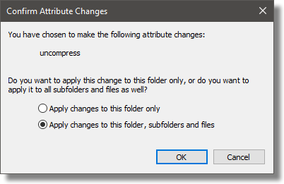 Confirm Attribute Change 