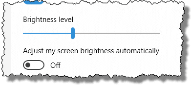 Brightness Control