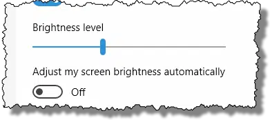 Brightness Control