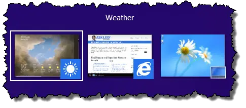 Running Programs in Alt-TAB