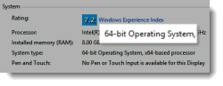 64bit Operating System